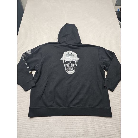 Ariat Other - Ariat Rebar Sweatshirt Mens 2X Black Hooded Skeleton Graphic On Back